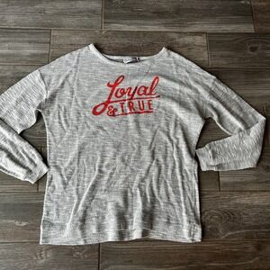 OSU Gray Long Sleeve Loyal &‎ True Oklahoma State Top Women's Large